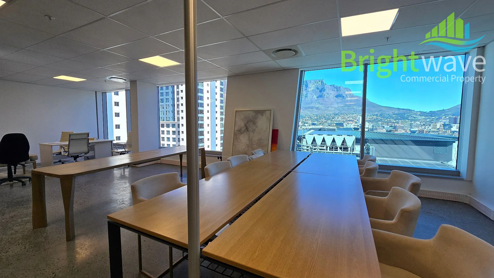 Open plan office area at The Halyard
