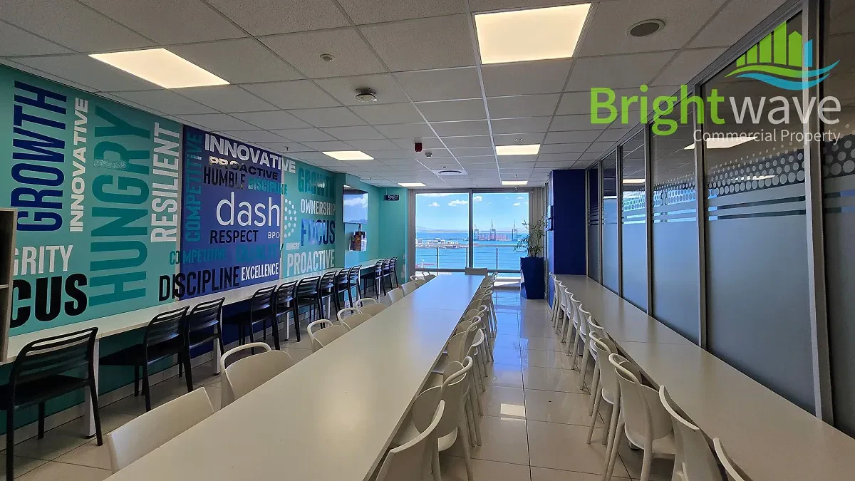 Open plan office area at The Halyard