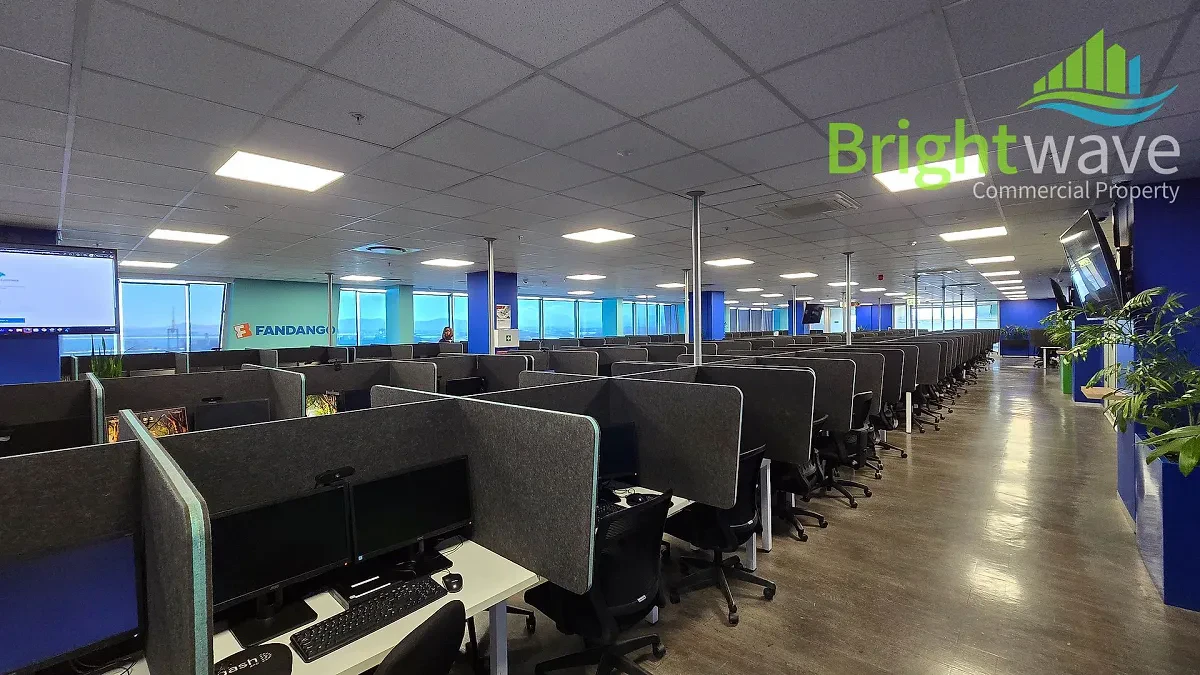 Open plan office area at The Halyard