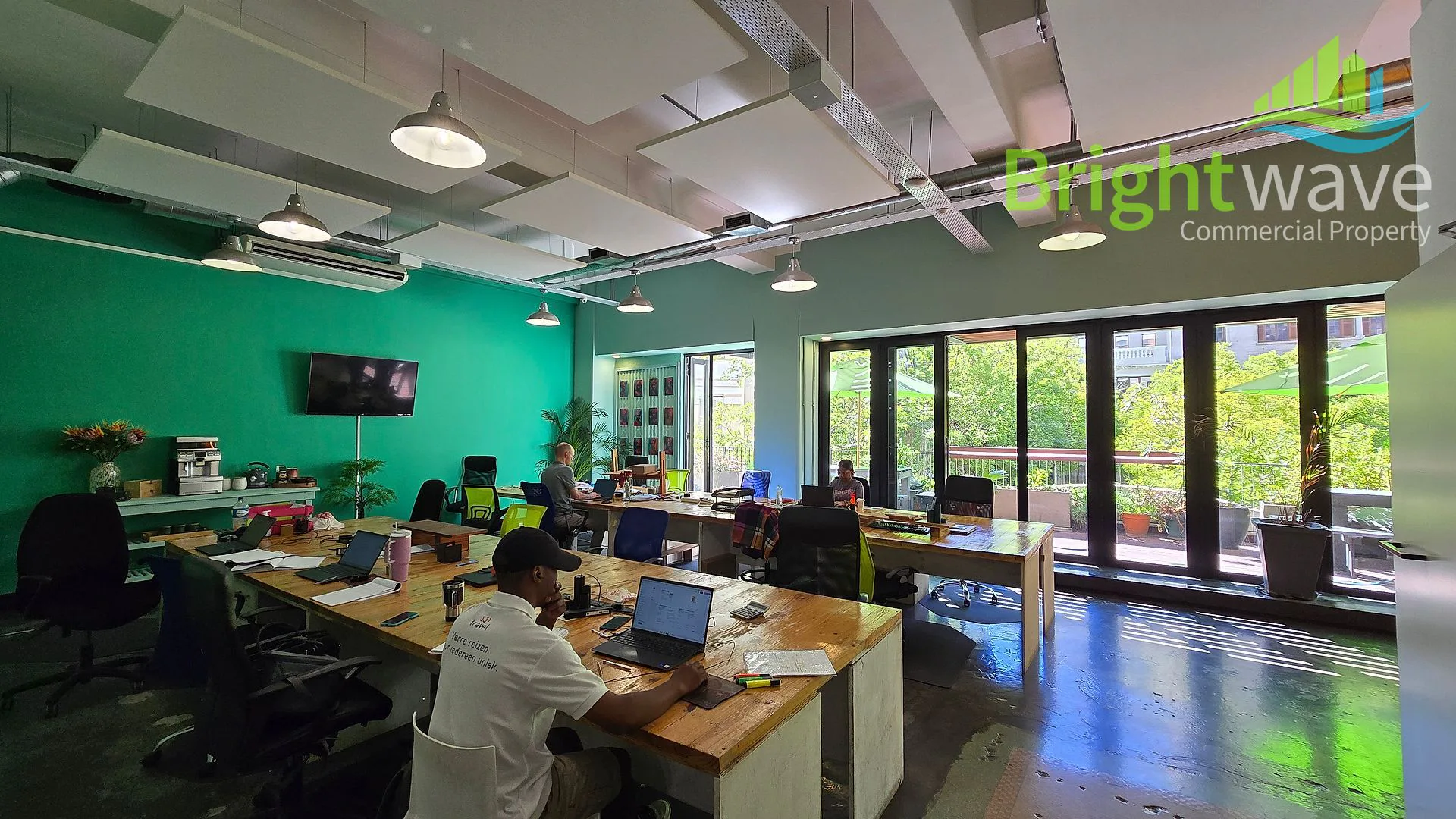 Open plan office area at The Piazza