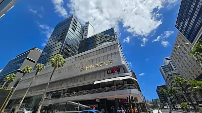 Interior of retail space at The Pinnacle