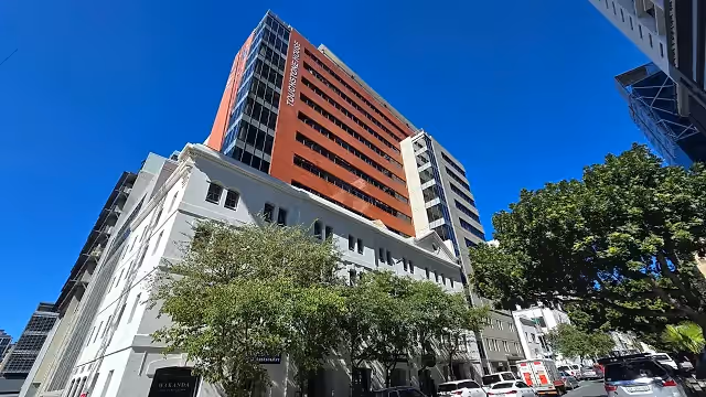 Touchstone House in Cape Town CBD, exterior view.