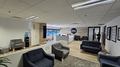 Open plan office area at Touchstone House