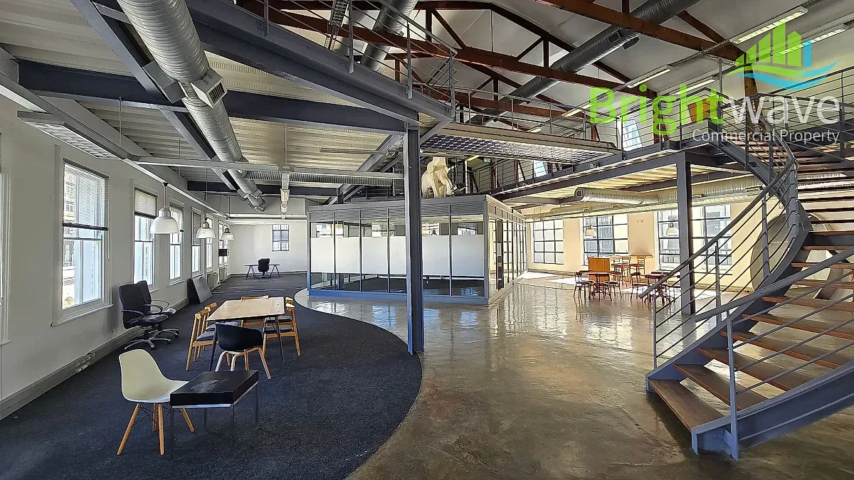 Open plan office area at 30 Keerom St, Velocity House, Cape Town CBD