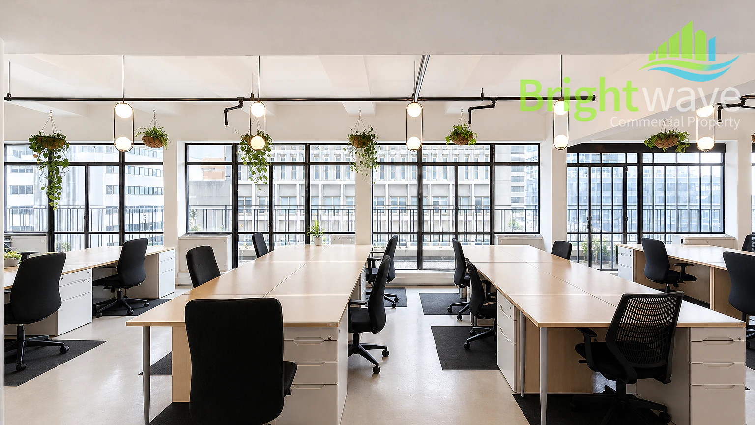 Open plan office area at Vunani Chambers