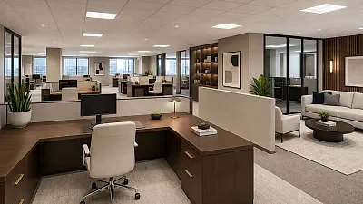 Open plan office area at 11 Buitengracht Street