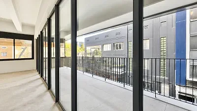 Open plan office area at 111 Bree Street