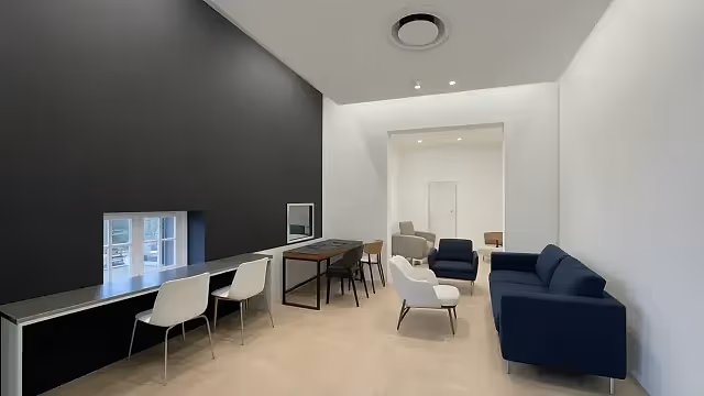 100 m2 office to let at 16 Bree St, 16 on Bree, Cape Town CBD in Cape Town CBD, reception interior.