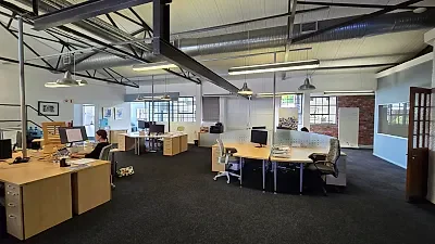Open plan office area at 17 Buiten Street