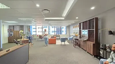 Open plan office area at 2 Long Street