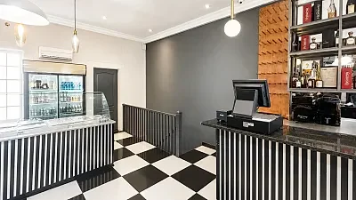 Open plan retail area at 221 Bree Street