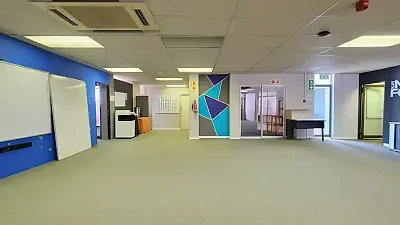 Open plan office area at Omni Park