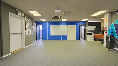 Open plan office area at Omni Park