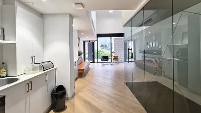 Open plan office area at Bridgewater Studios