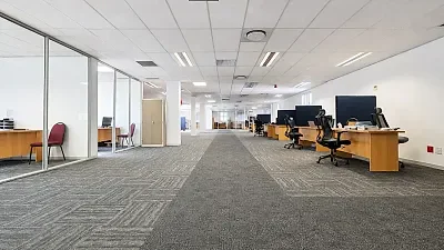 Open plan office area at Centennial Place