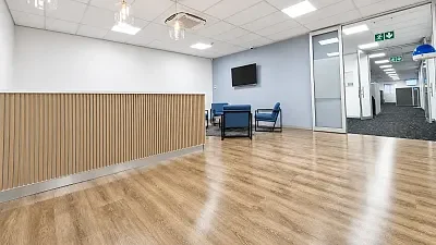 Office layout at Centennial Place, Century City