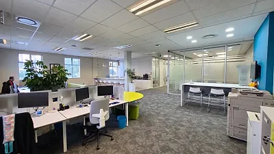 Office layout at Centennial Place, Century City