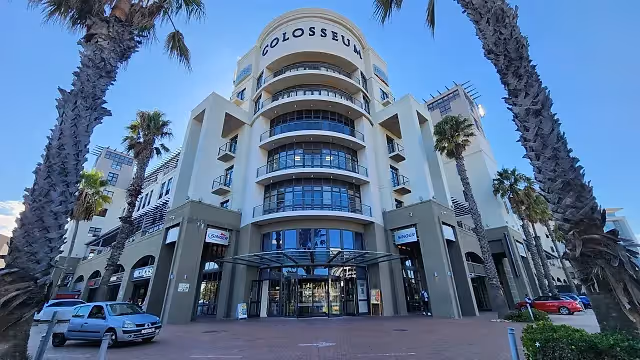 Colosseum Century City - exterior building facade with commercial building