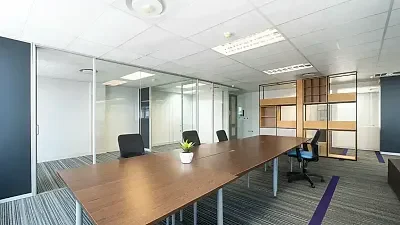 Office layout at Colosseum, Century City
